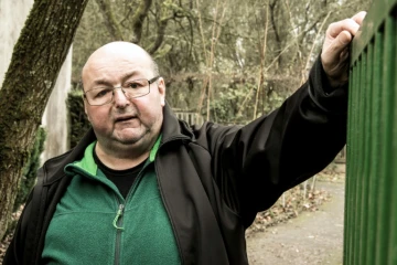 Daniel Vanet, un  ex-illettré devenu acteur, le 2 décembre 2016 à Maubeuge 