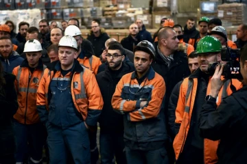Les ouvriers d'Ascoval à Saint-Saulve, le 19 décembre 2018