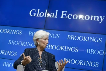 Le directrice du FMI et ancienne ministre française de l'Economie, Christine Lagarde à Washington, le 22 septembre 2015