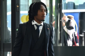 L'attaquant international portugais Gelson Martins à l'aéroport Zhukovsky près de Moscou le 1er juillet 2018, lors du Mondial