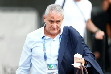 Le sélectionneur brésilien Tite à Kazan (Russie) le 7 juillet 2018