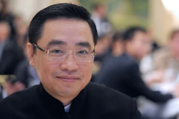 Wang Jian, le patron du conglomérat chinois HNA, le 23 octobre 2012