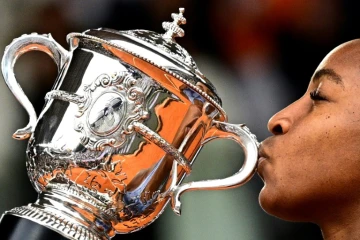 L'Américaine Coco Gauff après sa victoire en finale de Roland-Garros face à la Bélarusse Aryna Sabalenka, à Paris le 7 juin 2025