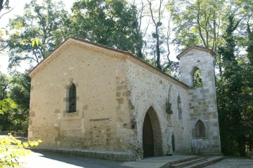 La chapelle Notre-Dame-du-Rugby, le 19 septembre 2007, à Larrivière Saint-Savin, dans les Landes