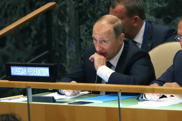 Vladimir Poutine le 28 septembre 2015 à l'Onu à New York