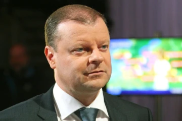 Le parti LGPU, de Saulius Skvernelis, photographié le 29 septembre 2016, a remprorté un succès surprise dimanche lors du second tour des élections législatives en Lituanie