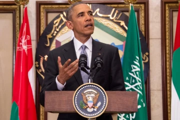Le président américain Barack Obama à Ryad, le 21 avril 2016, en Arabie saoudite