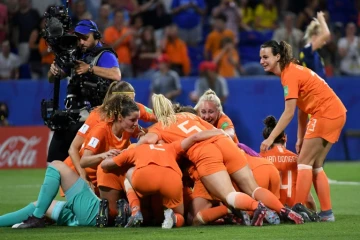 Les Pays-Bas se sont qualifiés pour la finale du Mondial féminin en battant la Suède 1-0 après prolongation, le 3 juillet 2019 à Décines-Charpieu, près de Lyon    