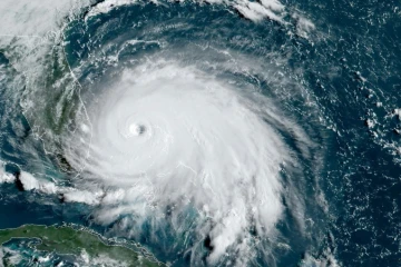 L'ouragan Dorian au-dessus des Bahamas, lundi à 13h00 GMT