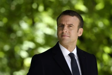 Emmanuel Macron lors de  la cérémonie de commémoration de l'abolition de l'esclavage, le 10 mai 2017 à Paris