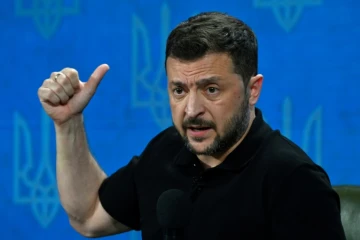 Le président ukrainien Volodymyr Zelensky, le 27 août 2024 à Kiev