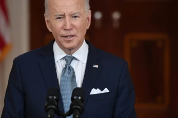 Joe Biden à Washington le 25 février 2022