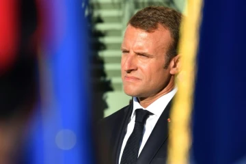 Le président Emmanuel Macron à Bormes-les-Mimosas, le 17 août 2018