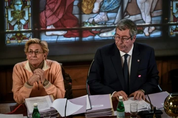 Patrick et Isabelle Balkany, lors du conseil municipal de  Levallois-Perret, le 15 avril 2019
