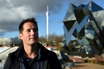 L?astronaute français Thomas Pesquet, le 25 novembre 2017 à Chasseneuil-du-Poitou dans la Vienne