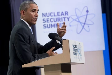 Le président des Etats-Unis Barack Obama lors d'une conférence à l'issue du sommet sur le nucléaire, à Washington le 1er avril