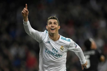 L'attaquant portugais du Real Madrid Cristiano Ronaldo buteur lors de la réception du Paris Saint Germain en Ligue des champions le 14 février 2018