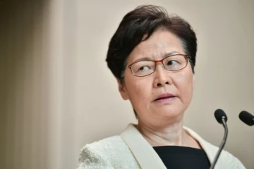La cheffe de l'exécutif de Hong Kong Carrie Lam lors d'une conférence de presse le 3 septembre 2019