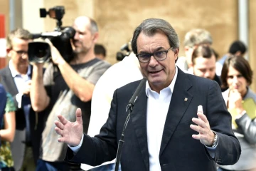 Le président indépendantiste de la Catalogne, Artur Mas, le 27 septembre 2015 à Barcelone 