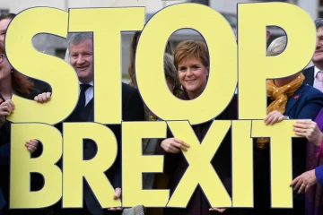 Nicola Sturgeon, cheffe des indépendantistes écossais, lance sa campagne à Edimbourg le 8 novembre 2019