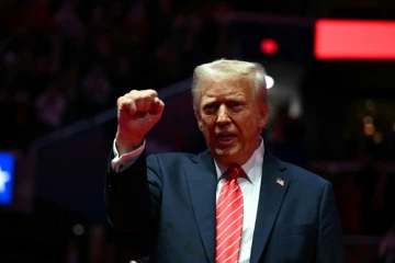 Donald Trump en meeting à Washington, le 19 janvier 2025