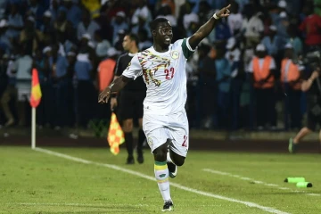 Le milieu Henri Saivet auteur du 2e but du Sénégal face au Zimbabwe lors de la CAN, le 19 janvier 2017 à Franceville
