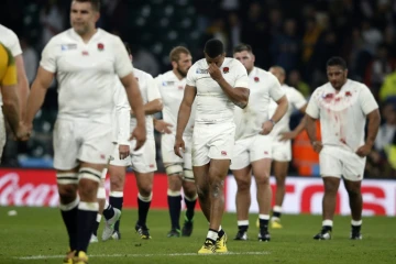 Le désarroi des Anglais après leur élimination du Mondial, le 3 octobre 2015 à Twickenham