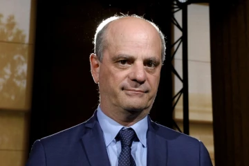 Le ministre de l'Education nationale Jean-Michel Blanquer le 26 mai 2021 lors d'une conférence de presse à Paris
