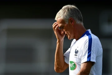 L'entraîneur des Bleus Didier Deschamps à Clairefontaine, le 28 août 2017