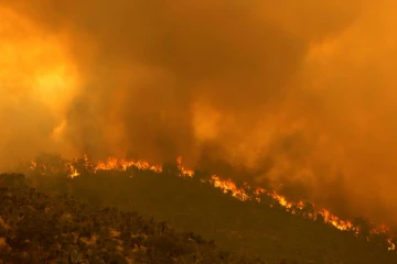 Incendie à Perth en février 2021, en Australie