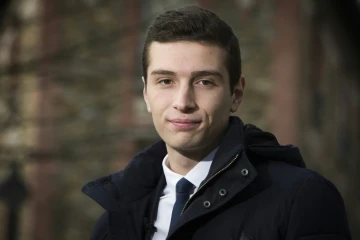 Jordan Bardella, à Aulnay-sous-Bois (Seine-Saint-Denis) 5 novembre 2019