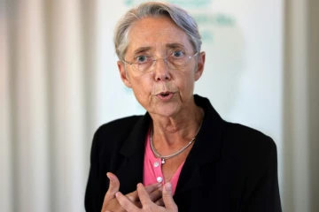 La Première ministre française Elisabeth Borne, à Bois-Colombes, près de Paris, le 23 juin 2022 