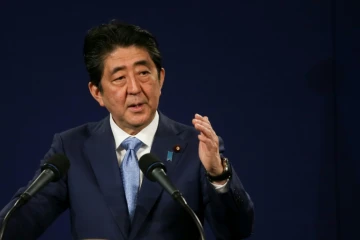 Le Premier ministre japonais Shinzo Abe à Londres, le 29 avril 2017