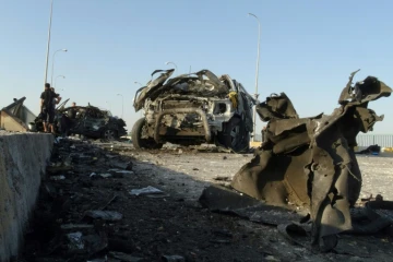 Attentat suicide à la voiture piégée à Ramadi, dans l'ouest de l'Irak, le 17 septembre 2014