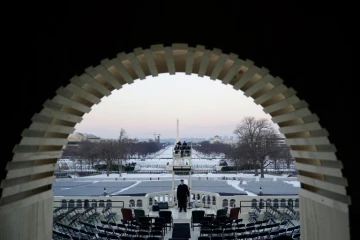 Répétition au Capitole avant l'investiture de Donald Trump, à Washington le 12 janvier 2025.  