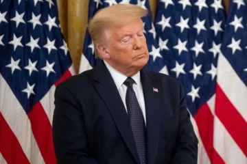 Donald Trump lors d'un discours à la Maison Blanche le 17 juin 2020