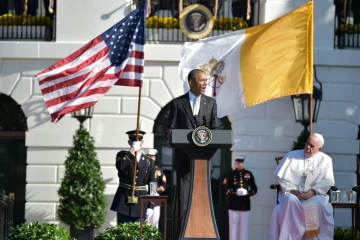 Barack Obama et le pape François, à la Maison Blanche, le 23 septembre 2015