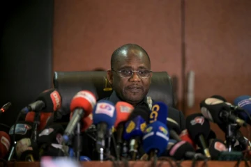 Le président de la Commission nationale de recensement des votes du Sénégal, Amady Diouf, annonce les résultats de l'élection présidentielle, le 27 mars 2024 à Dakar
