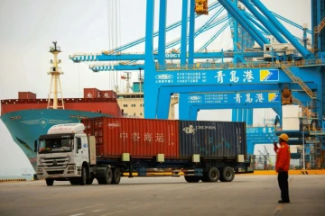 Le port de Qingdao (Chine) le 8 novembre 2018.