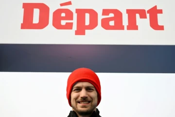 Le sprinteur français Christophe Lemaître, le 18 mars 2022 à Méribel