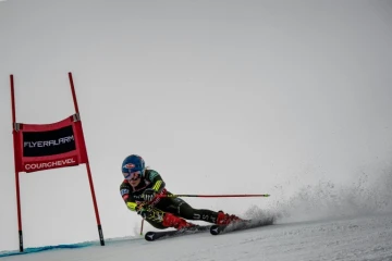 La skieuse américaine Mikaela Shiffrin lors du slalom géant de Courchevel, le 17 décembre 2019