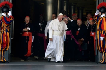 Le pape François le 5 octobre 2015 au Vatican pour le synode sur la famille