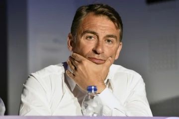 Le président de Toulouse Olivier Sadran lors d'une conférence de presse le 25 juin 2018