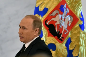 Le président russe Vladimir Poutine arrive au Kremlin à Moscou le 3 décembre 2015