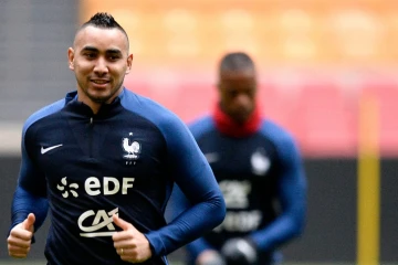 Dimitri Payet lors d'une séance d'entraînement à l'Arena d'Amsterdam, le 24 mars 2016
