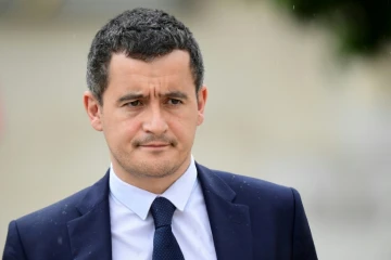 Photo d'archives du ministre des Comptes publics Gérald Darmanin
quittant l'Elysée après un Conseil des ministres le 19 juillet 2017 à Paris