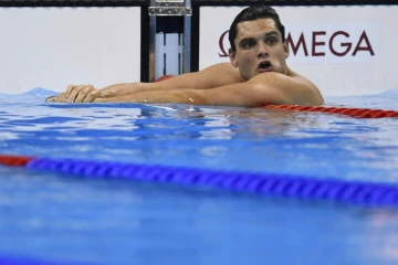 Florent Manaudou, lors de ses derniers JO à Rio de Janeiro, le 12 août 2016, va revenir à la natation  