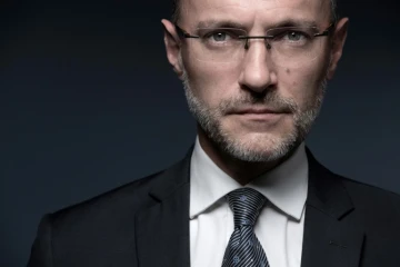 Nicolas Forissier, ancien responsable de l'audit interne d'UBS France, devenu lanceur d'alerte, le 11 mai 2022 à Paris
