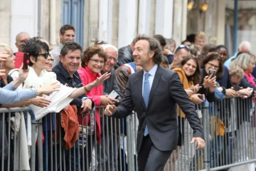 L'animateur Stéphane Bern à Rochefort, le 14 juin 2018