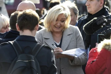 Marine Le Pen à Armentière, le 11 mars 2022